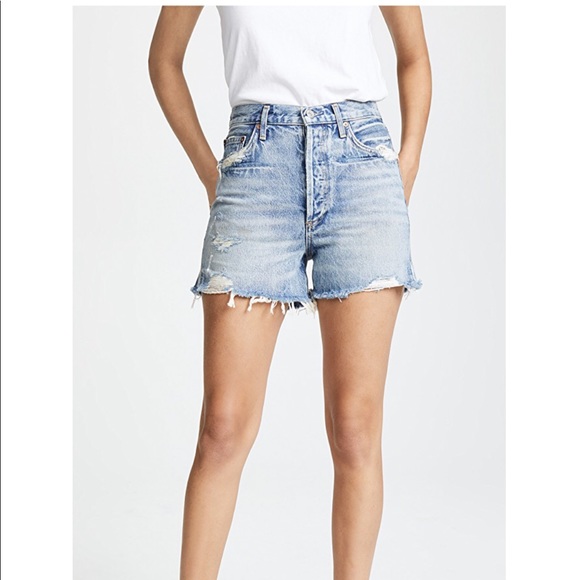 Agolde Dee Ultra High Rise Denim Shorts 